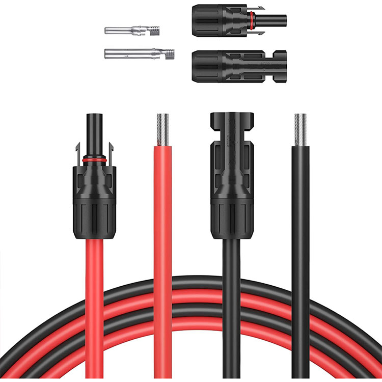 5 ጫማ 10AWG(6ሚሜ2) የፀሐይ ፓነል ሽቦ