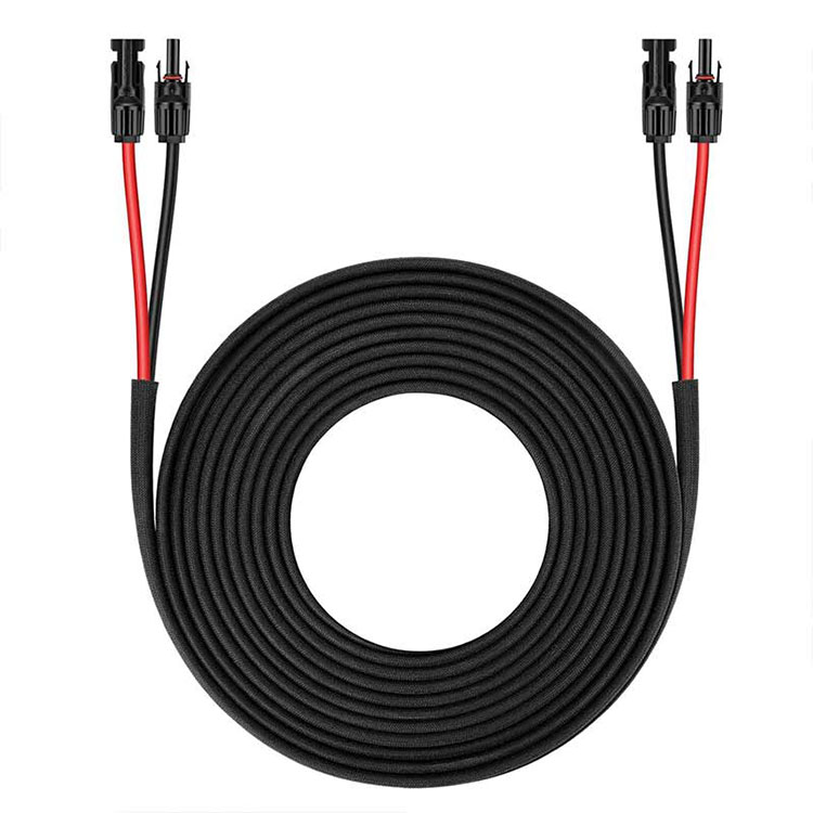 የሶላር ፓነል የኤክስቴንሽን ገመድ-25FT 10AWG(6ሚሜ2) የፀሐይ ፓነል ሽቦ መንትዮች