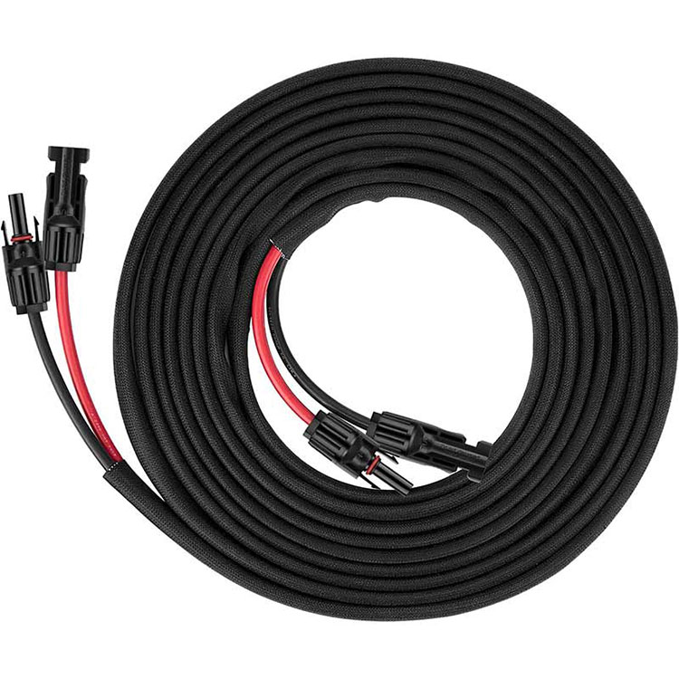 Twin Wire Solar Panel Extension Cable - 30Ft 10AWG(6ሚሜ2) የፀሐይ ማራዘሚያ ገመድ